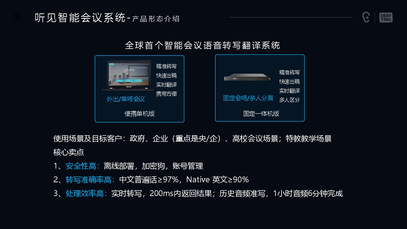聽(tīng)見(jiàn)智能會(huì)議系統(tǒng)